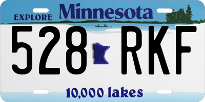 MN license plate 528RKF