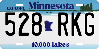 MN license plate 528RKG