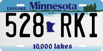 MN license plate 528RKI