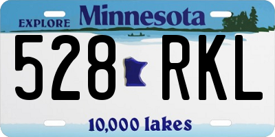 MN license plate 528RKL