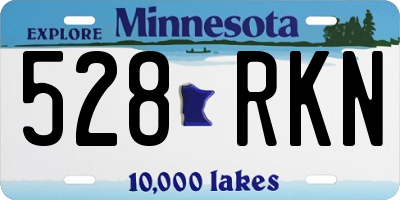 MN license plate 528RKN