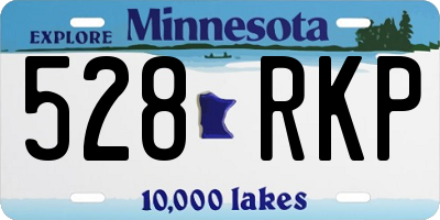 MN license plate 528RKP