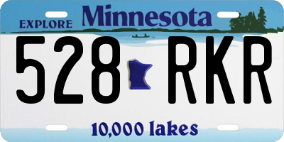 MN license plate 528RKR