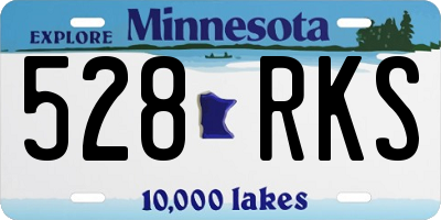 MN license plate 528RKS