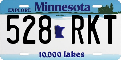 MN license plate 528RKT