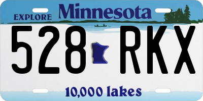 MN license plate 528RKX