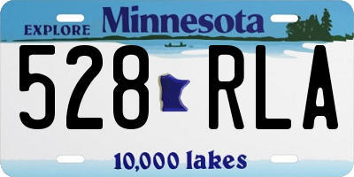 MN license plate 528RLA