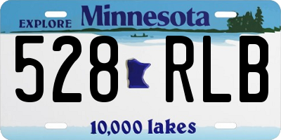 MN license plate 528RLB