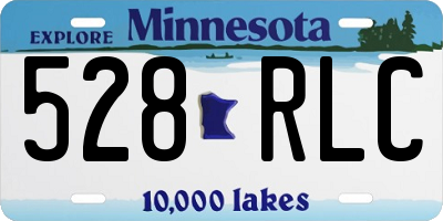 MN license plate 528RLC