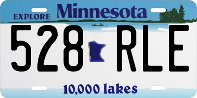 MN license plate 528RLE