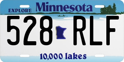 MN license plate 528RLF