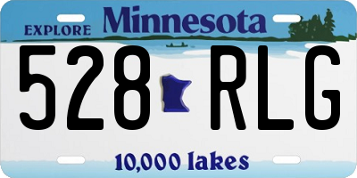 MN license plate 528RLG