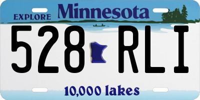 MN license plate 528RLI