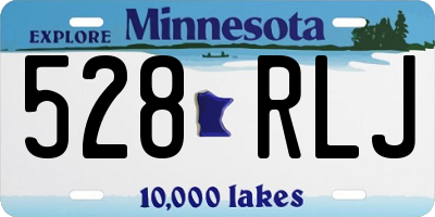 MN license plate 528RLJ