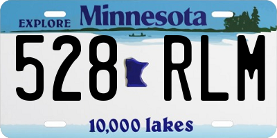 MN license plate 528RLM