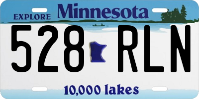 MN license plate 528RLN