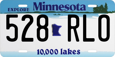 MN license plate 528RLO