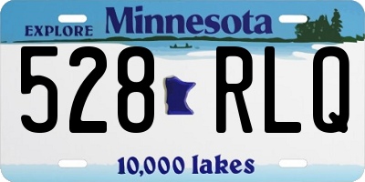 MN license plate 528RLQ
