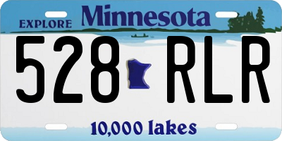 MN license plate 528RLR