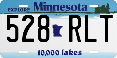 MN license plate 528RLT