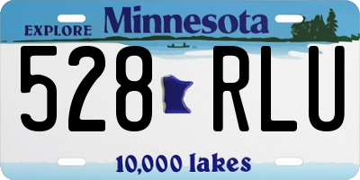 MN license plate 528RLU