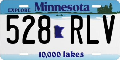 MN license plate 528RLV