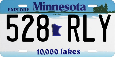 MN license plate 528RLY