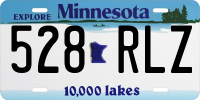 MN license plate 528RLZ