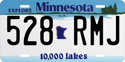 MN license plate 528RMJ