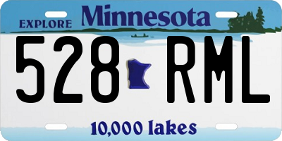 MN license plate 528RML