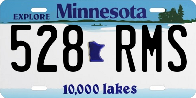 MN license plate 528RMS