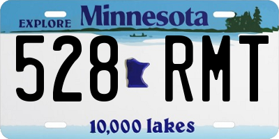 MN license plate 528RMT