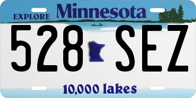 MN license plate 528SEZ