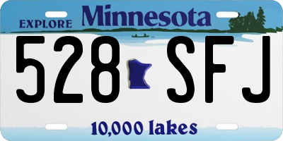 MN license plate 528SFJ