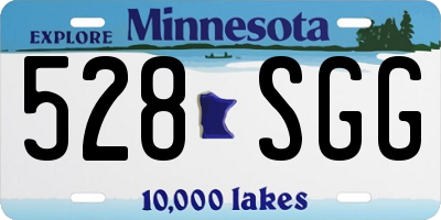 MN license plate 528SGG
