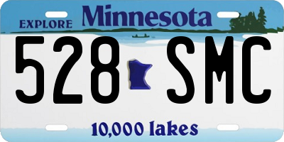 MN license plate 528SMC