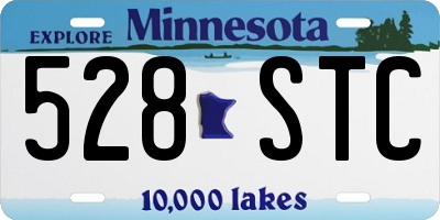 MN license plate 528STC