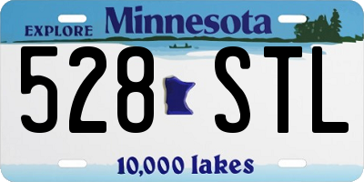MN license plate 528STL