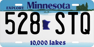 MN license plate 528STQ