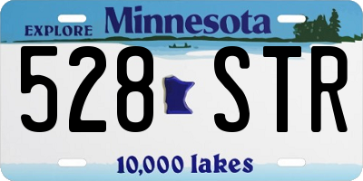 MN license plate 528STR