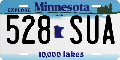 MN license plate 528SUA