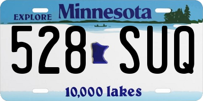 MN license plate 528SUQ