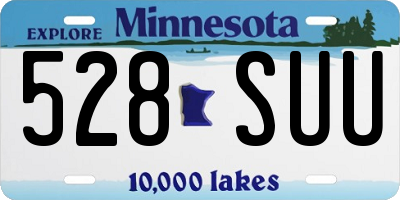 MN license plate 528SUU