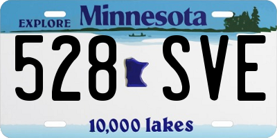 MN license plate 528SVE
