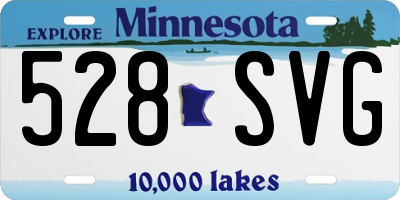 MN license plate 528SVG