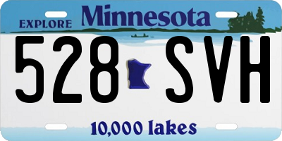 MN license plate 528SVH