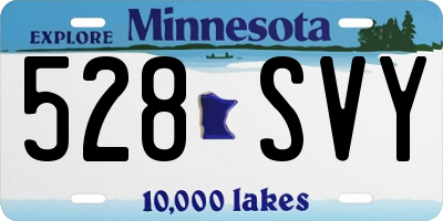 MN license plate 528SVY