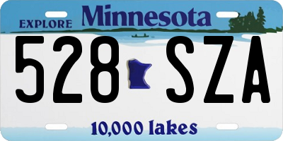 MN license plate 528SZA