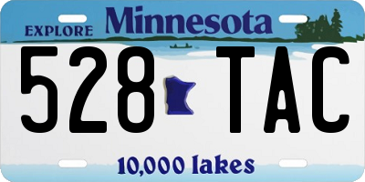 MN license plate 528TAC