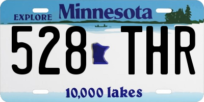 MN license plate 528THR